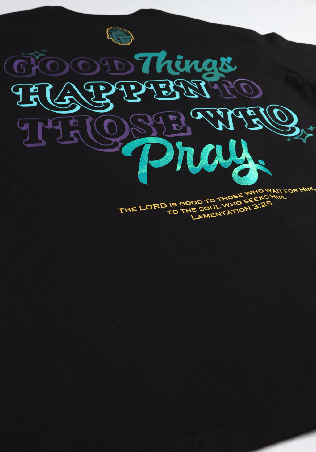 PRAYTIENCE - Black/Aqua