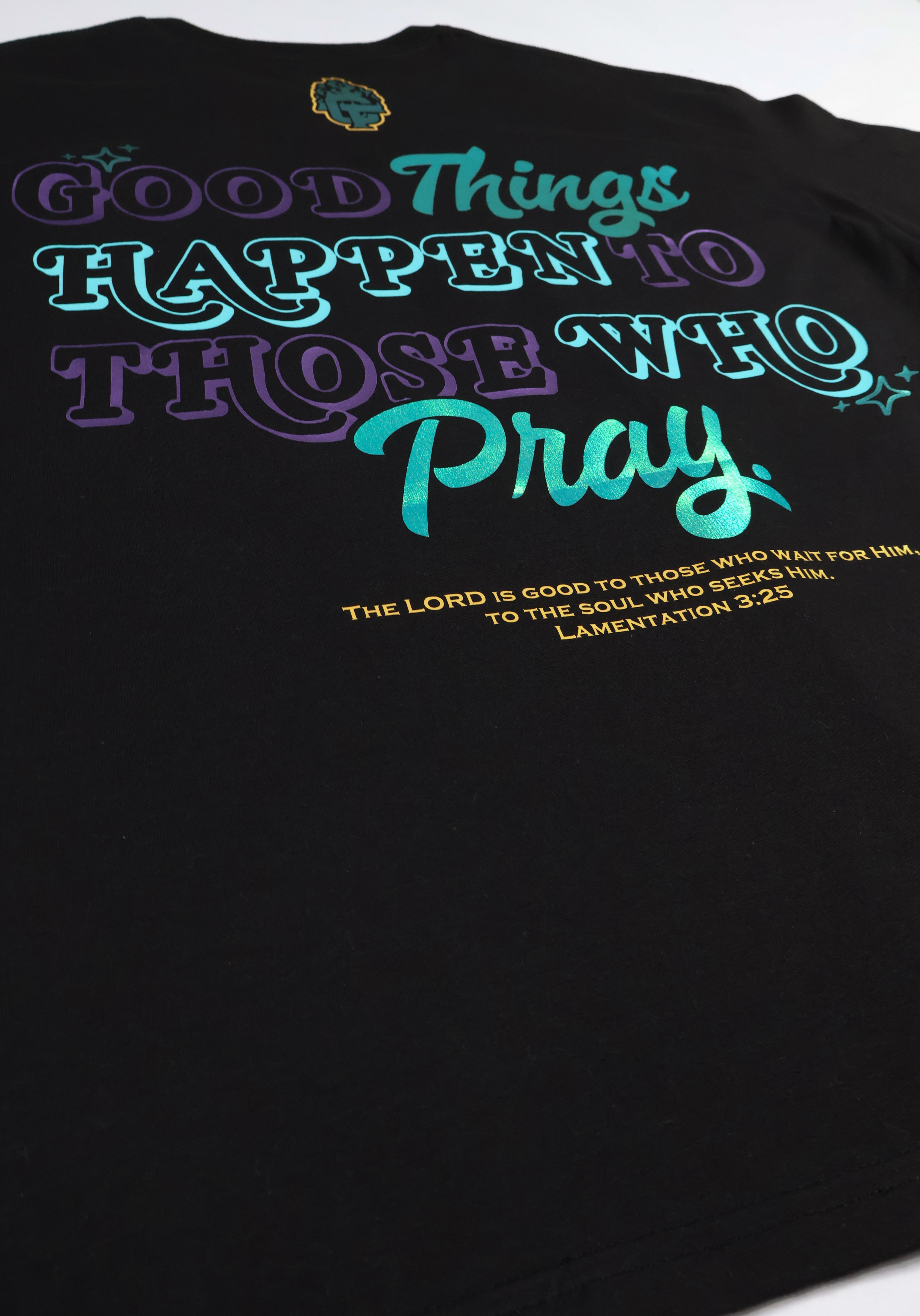 PRAYTIENCE - Black/Aqua