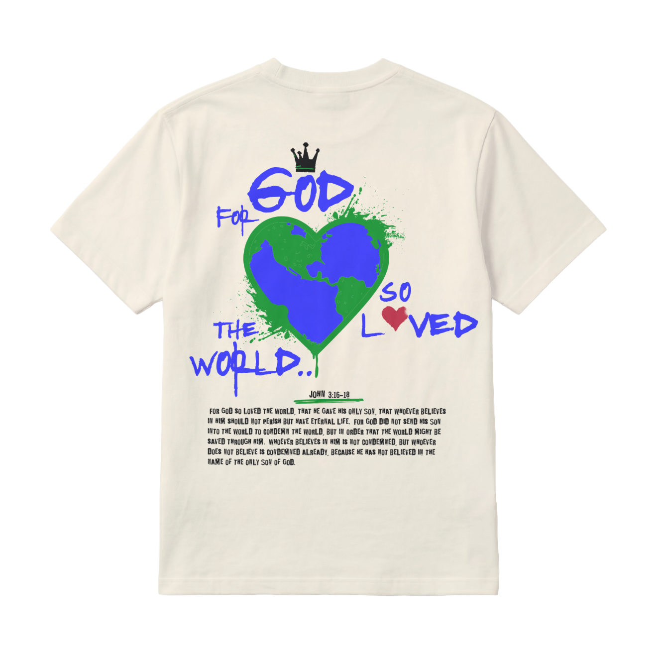 John 3:16 Blue/Green